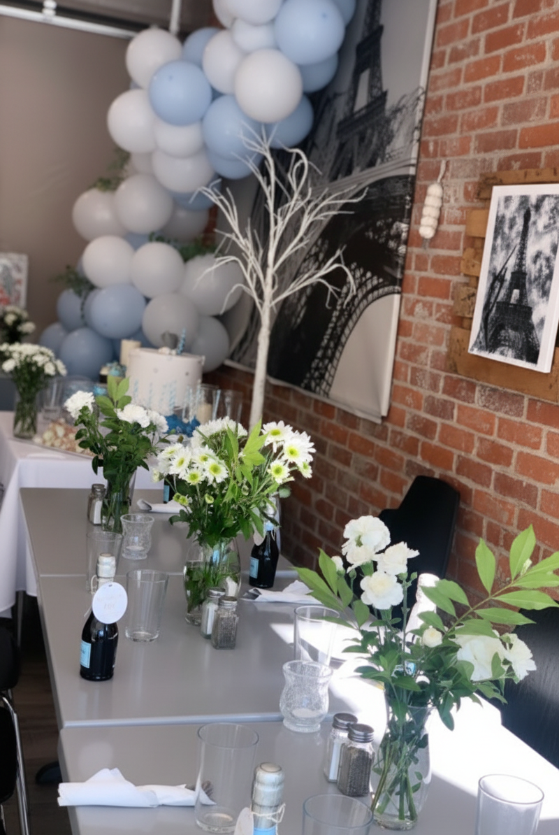 A beautiful private event setup at Altea's Eatery