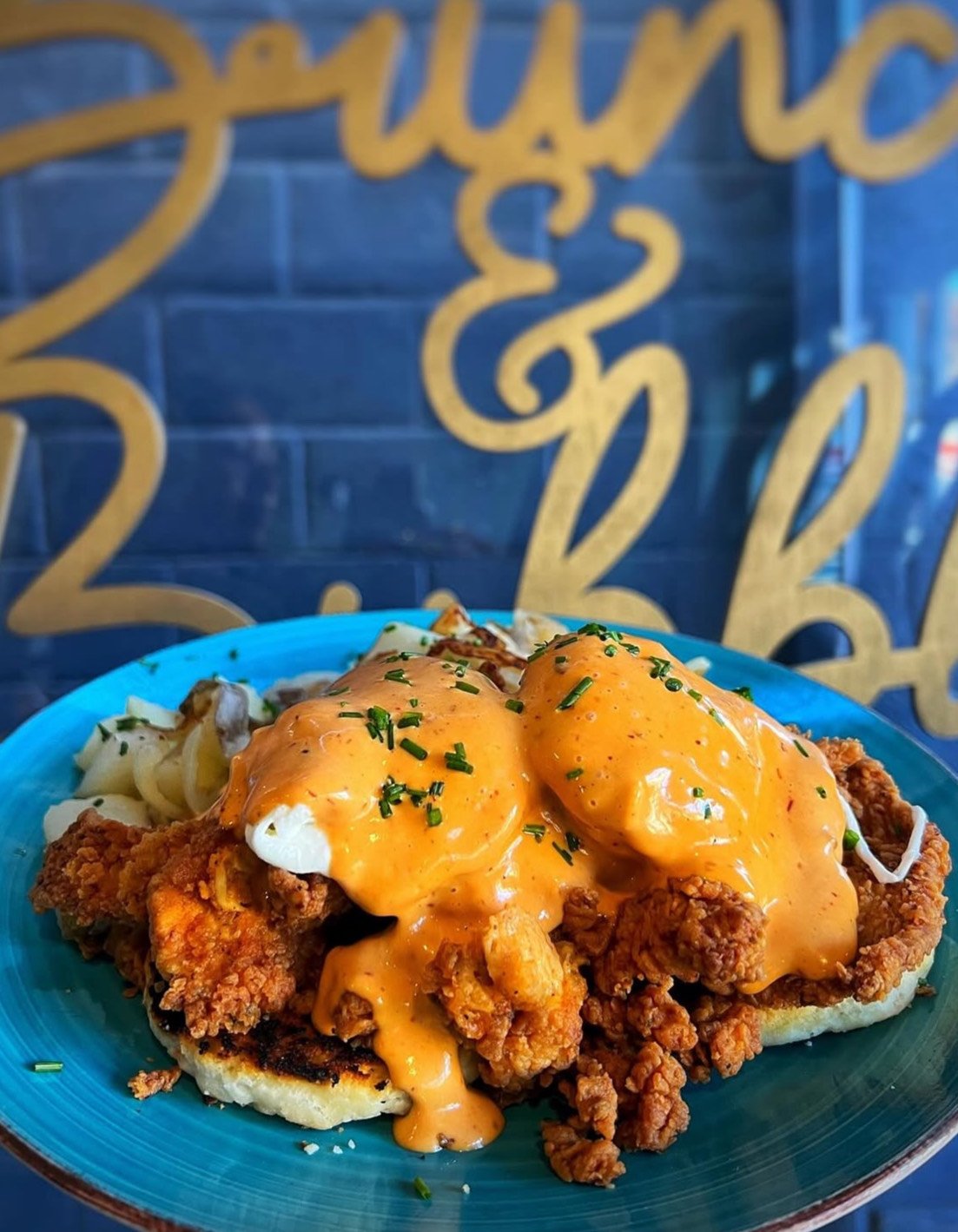 Popcorn Chicken Benedict